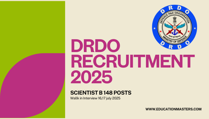 drdo recruitment 2025
